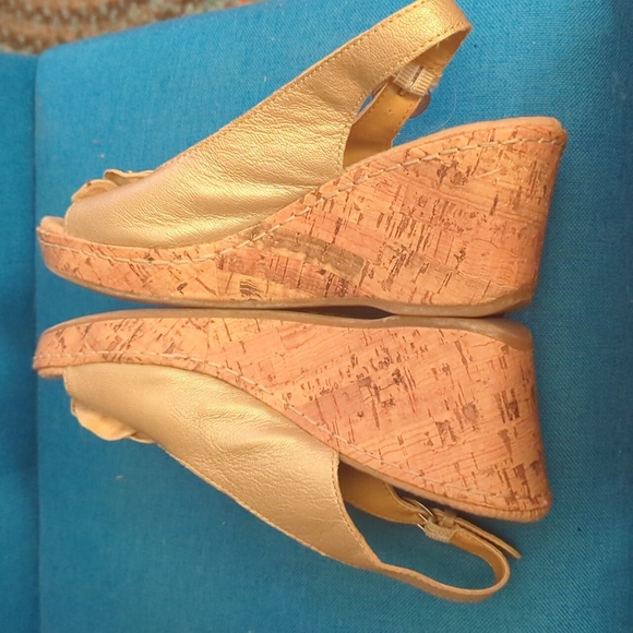 b.o.c Born Concept/cork heel wedges size 7 - Picture 4 of 8